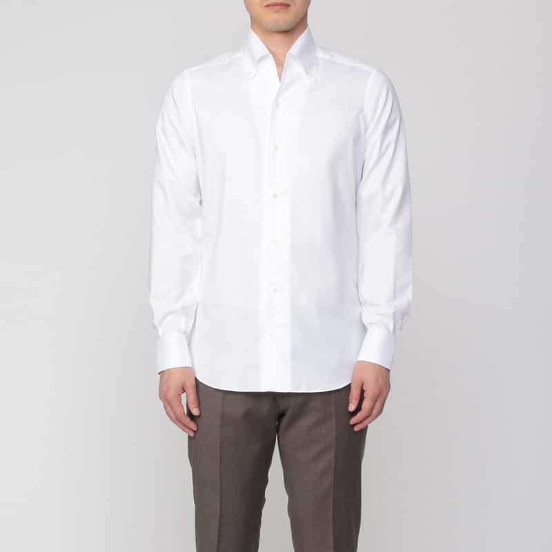 FRAY FRAY＜フライ＞ワンピースカラーシャツ WHITE