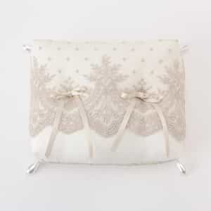 リングピロー　“チュールレース（パール）"