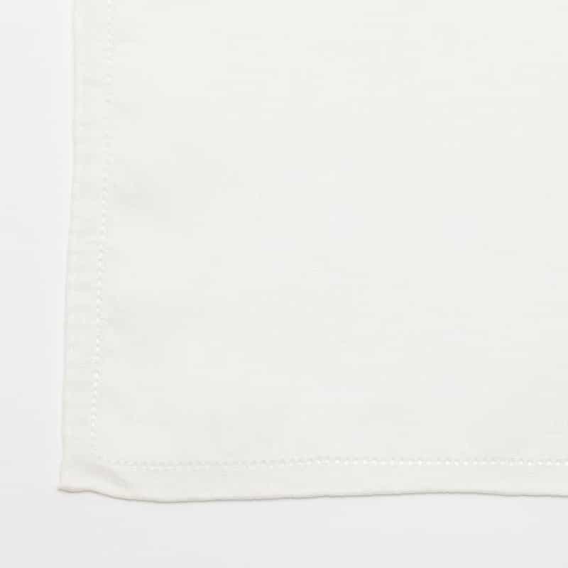 BARNEYS NEW YORK イニシャルリネンハンカチ WHITE