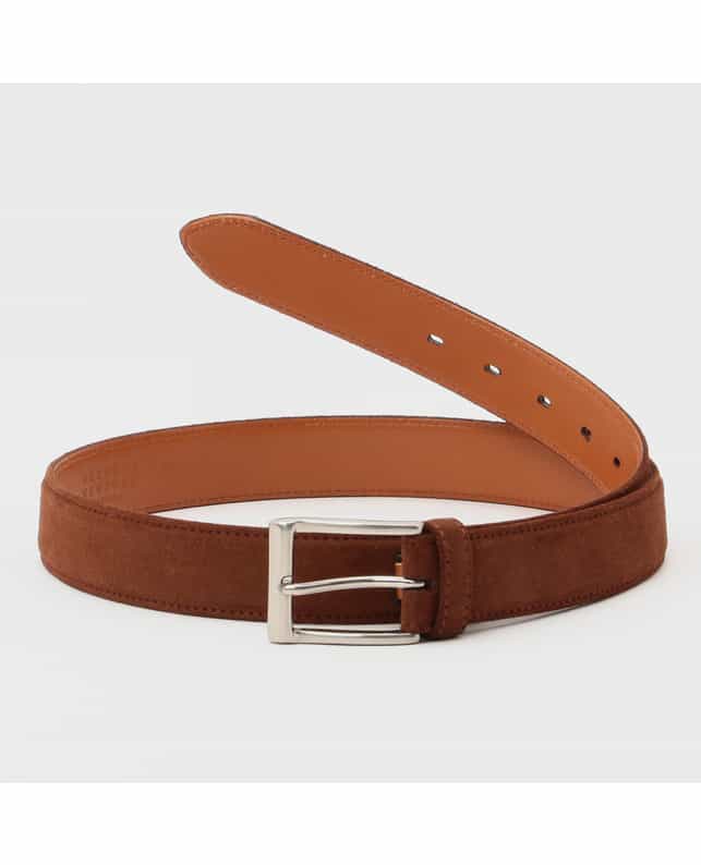 BARNEYS NEW YORK スエードベルト BROWN