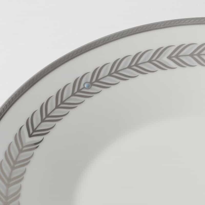 BARNEYS NEW YORK ノリタケ×バーニーズ ニューヨーク ディーププレート “プラチナフェザー" WHITE