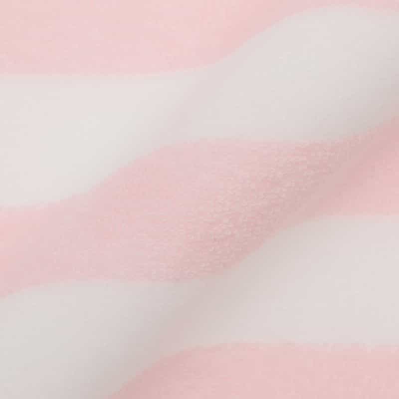 BARNEYS NEW YORK ライオン刺繍入りボーダー柄スタイ PINK