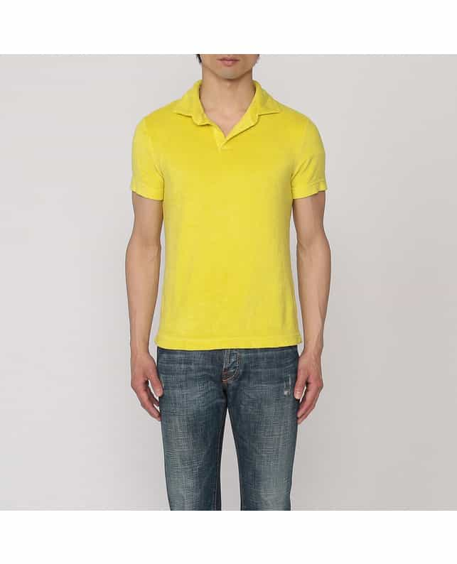 THREE DOTS 限定パイルスキッパーシャツ YELLOW