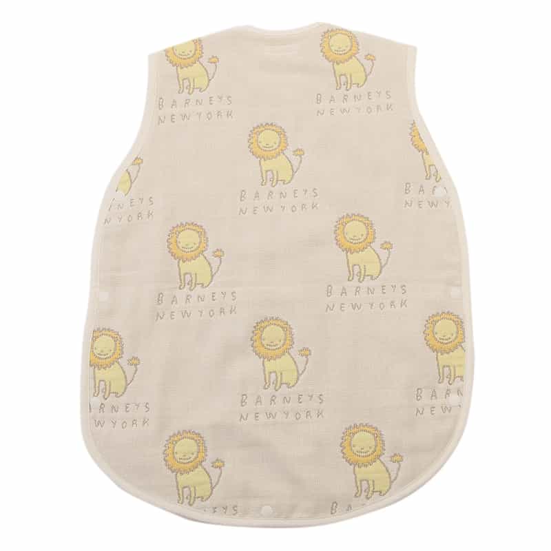 BARNEYS NEW YORK オーガニックコットン 6重ガーゼ ライオンスリーパー BEIGE