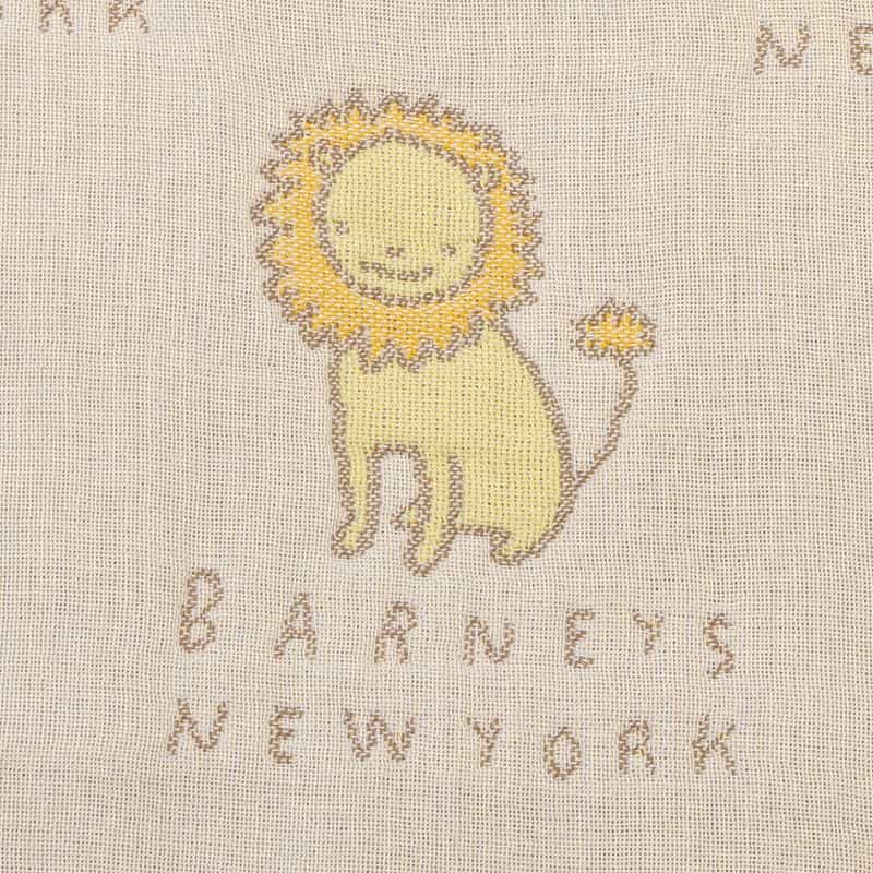 BARNEYS NEW YORK オーガニックコットン 6重ガーゼ ライオンスリーパー BEIGE