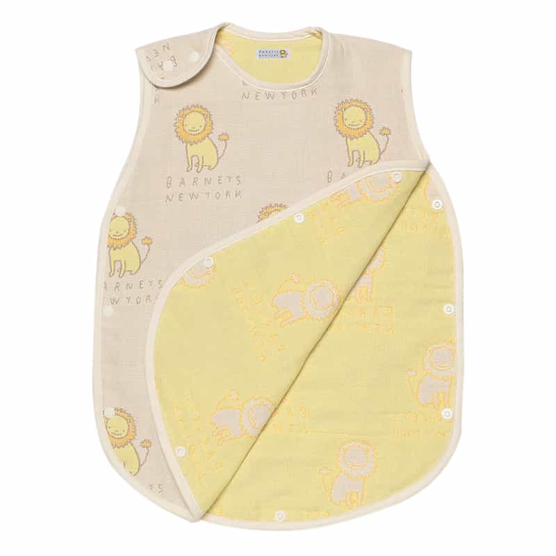 BARNEYS NEW YORK オーガニックコットン 6重ガーゼ ライオンスリーパー BEIGE