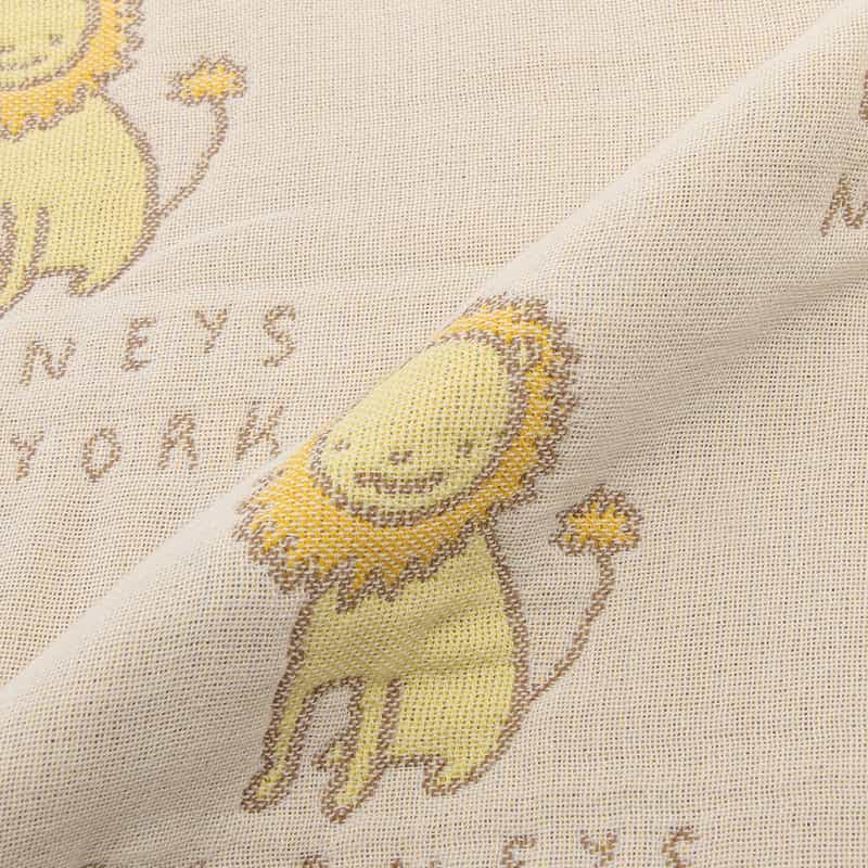 BARNEYS NEW YORK オーガニックコットン 6重ガーゼ ライオンスリーパー BEIGE
