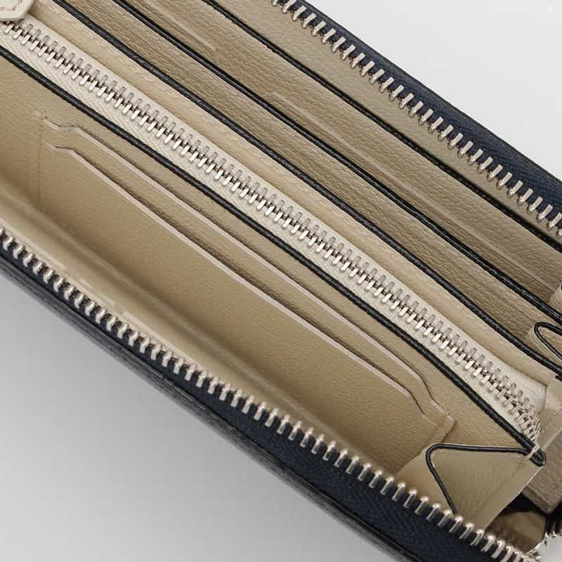 L’ARCOBALENO L'ARCOBALENO＜ラルコバレーノ＞ラウンドジップ ロングウォレット NAVY