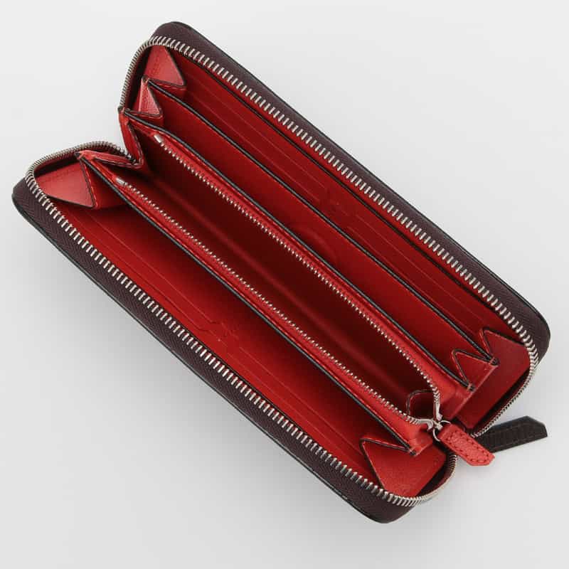 L’ARCOBALENO L'ARCOBALENO＜ラルコバレーノ＞ラウンドジップ ロングウォレット DARK BROWN