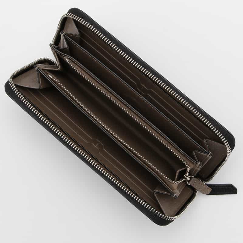 L’ARCOBALENO L'ARCOBALENO＜ラルコバレーノ＞ラウンドジップ ロングウォレット BLACK