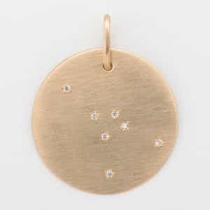 【オーダー品】ペンダントトップ “かに座" (ダイヤモンド)