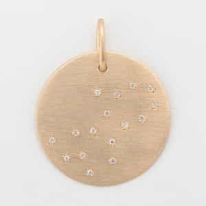 【オーダー品】ペンダントトップ “おとめ座" (ダイヤモンド)