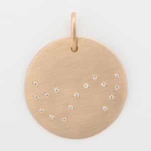 【オーダー品】ペンダントトップ “さそり座" (ダイヤモンド)