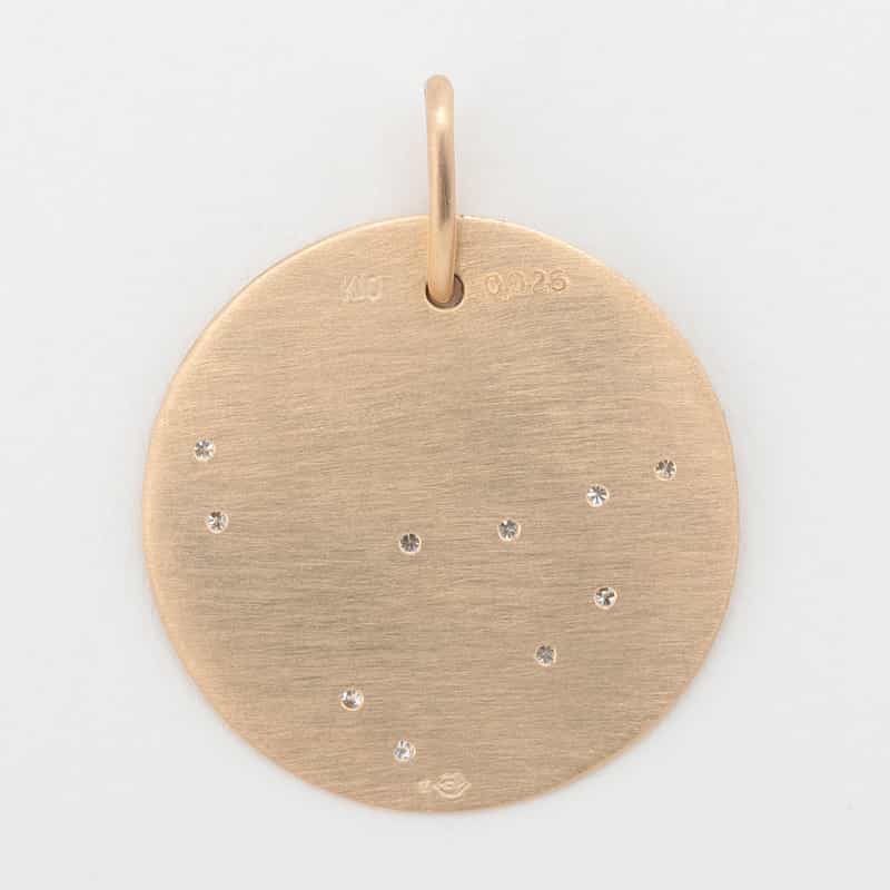 TALKATIVE 【オーダー品】ペンダントトップ　“やぎ座" （ダイヤモンド） NONE