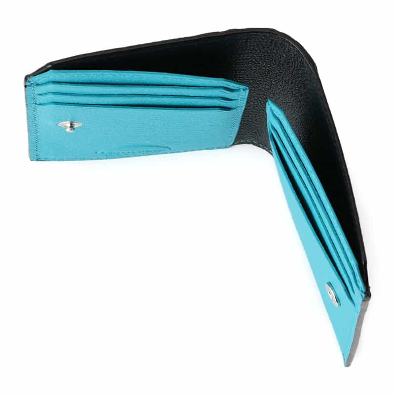 L’ARCOBALENO L'ARCOBALENO＜ラルコバレーノ＞バーニーズ　ニューヨーク限定二つ折りスモールウォレット NAVY