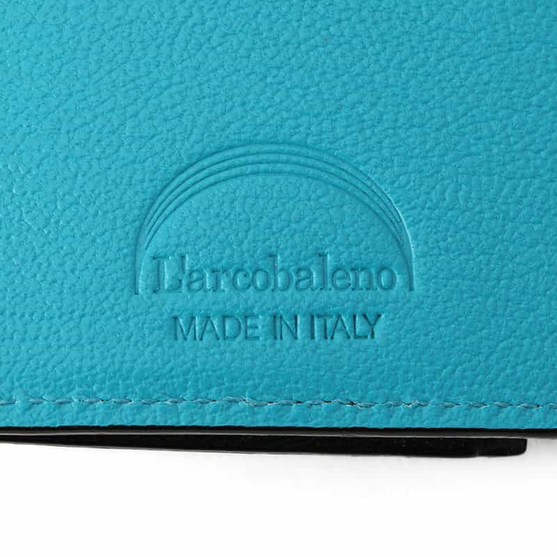 L’ARCOBALENO L'ARCOBALENO＜ラルコバレーノ＞バーニーズ　ニューヨーク限定二つ折りスモールウォレット NAVY