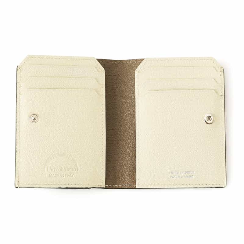 L’ARCOBALENO L'ARCOBALENO＜ラルコバレーノ＞バーニーズ　ニューヨーク限定二つ折りスモールウォレット GRAY