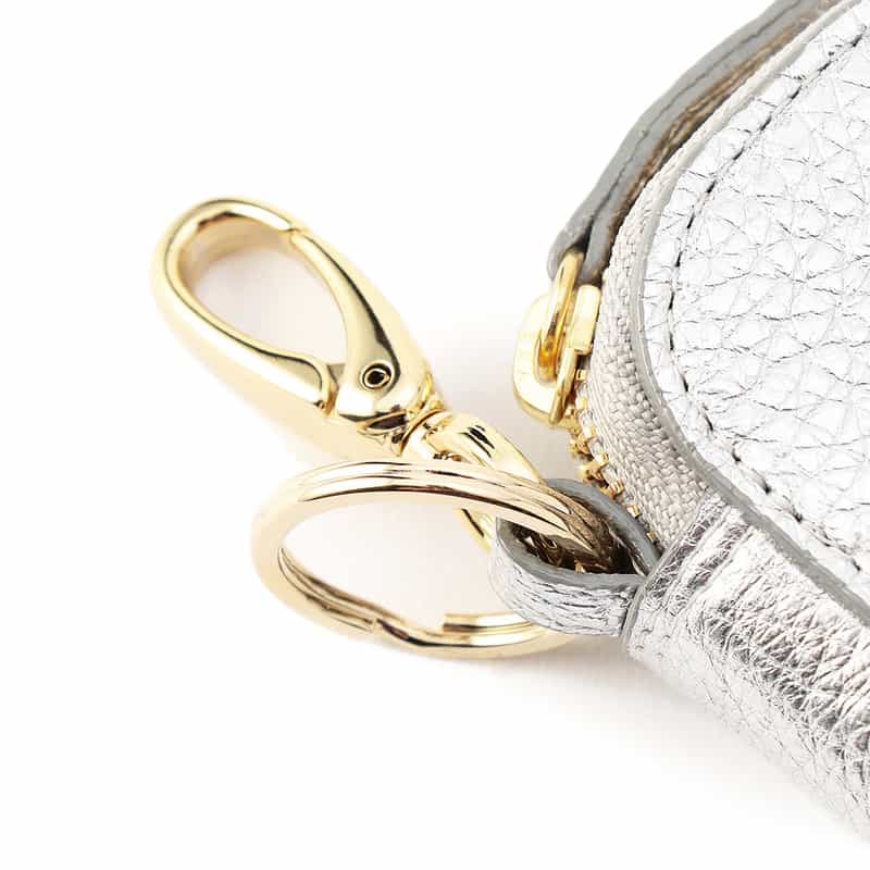 BARNEYS NEW YORK レザーキーケース SILVER