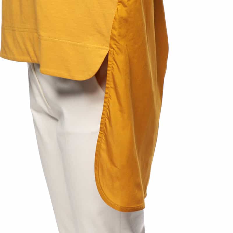 BARNEYS NEW YORK コンビネーションロングテールカットソー YELLOW