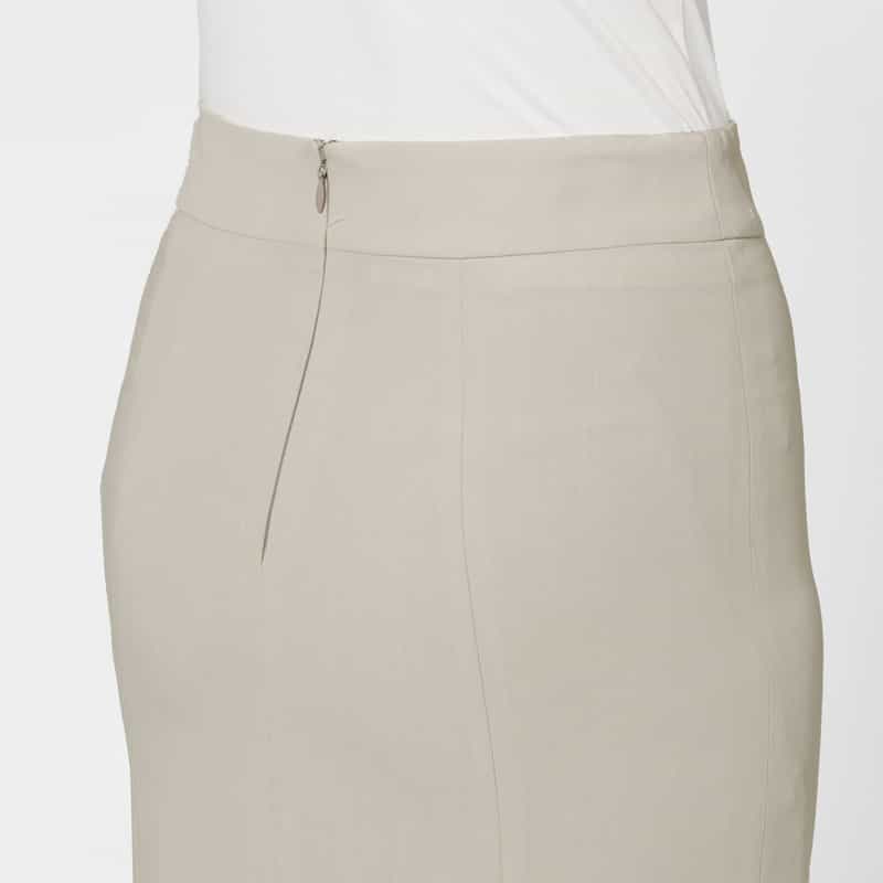 BARNEYS NEW YORK ポーラー素材タイトスカート GRAY BEIGE
