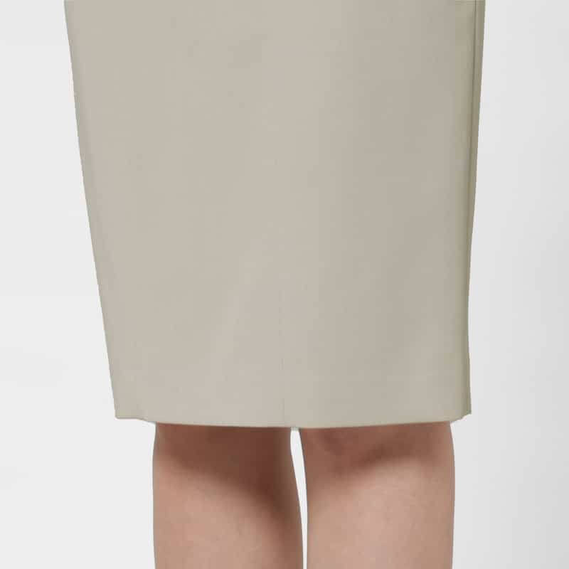 BARNEYS NEW YORK ポーラー素材タイトスカート GRAY BEIGE