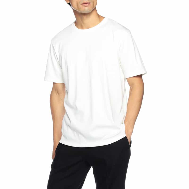 BARNEYS NEW YORK ハーフスリーブカットソー（アルビニ社製コットン使用） WHITE