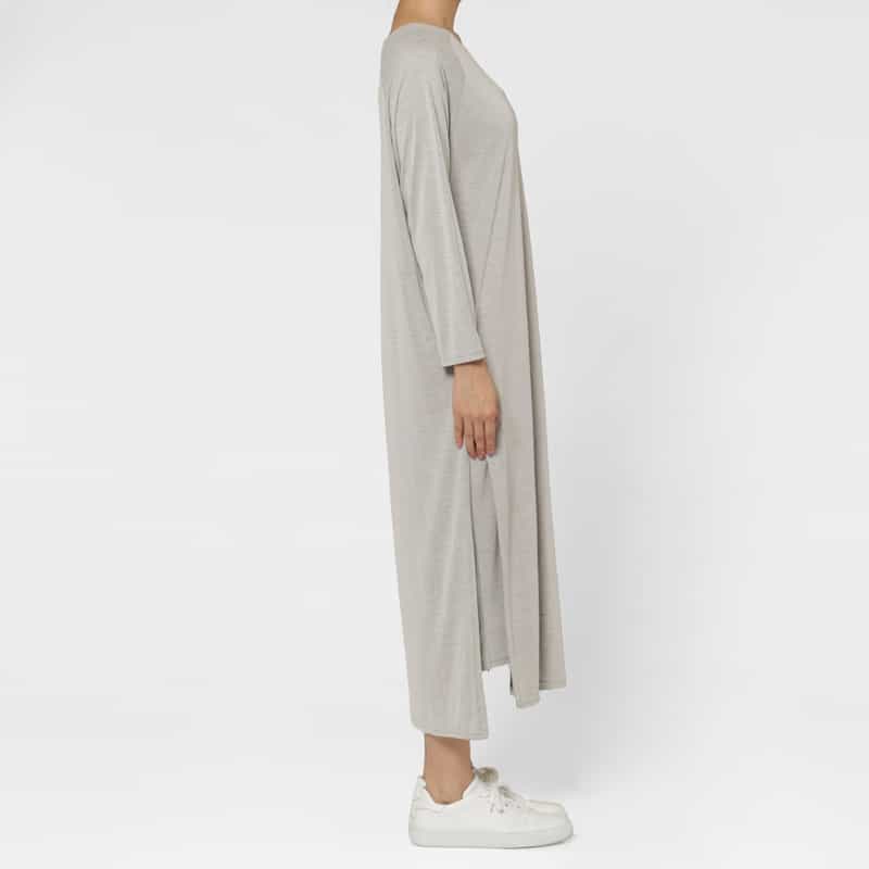 BARNEYS NEW YORK ウォッシャブル ジャージードレス LIGHT GRAY