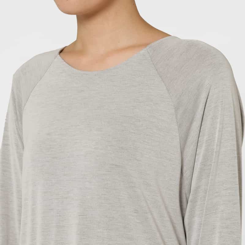 BARNEYS NEW YORK ウォッシャブル ジャージードレス LIGHT GRAY