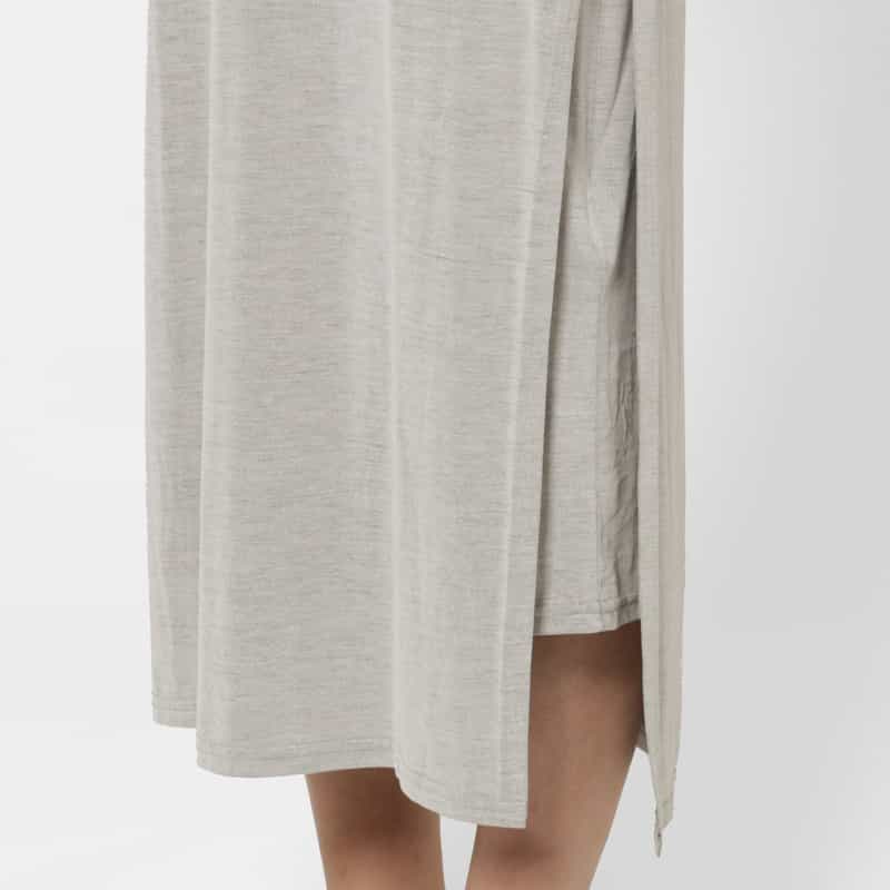 BARNEYS NEW YORK ウォッシャブル ジャージードレス LIGHT GRAY