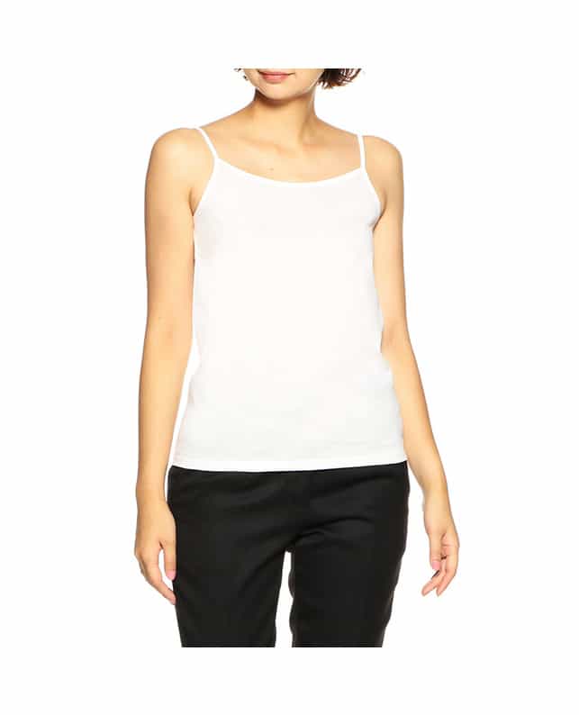 BARNEYS NEW YORK コットンキャミソール WHITE