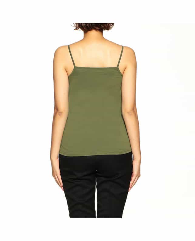 BARNEYS NEW YORK コットンキャミソール KHAKI