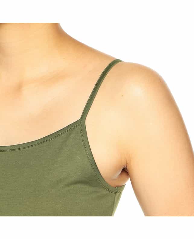 BARNEYS NEW YORK コットンキャミソール KHAKI