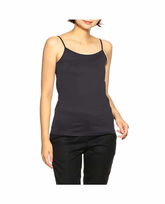 BARNEYS NEW YORK コットンキャミソール NAVY