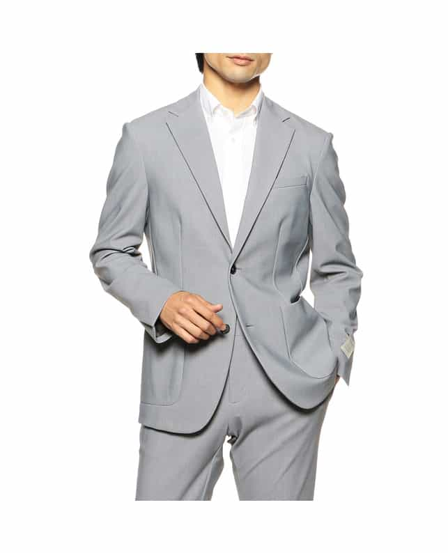 TRAIANO セットアップ2Bジャケット LIGHT GRAY