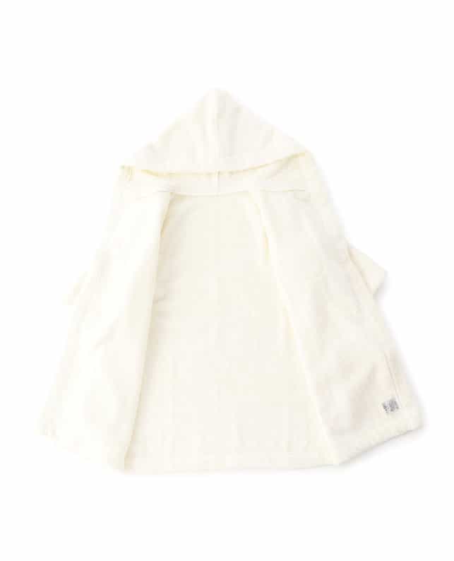 BARNEYS NEW YORK ライオン刺繍オーガニックコットンキッズバスローブ BEIGE