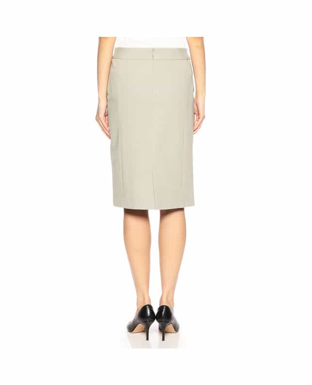 BARNEYS NEW YORK セットアップポンチタイトスカート GRAY BEIGE