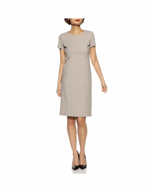 BARNEYS NEW YORK セットアップポンチタイトドレス GRAY BEIGE