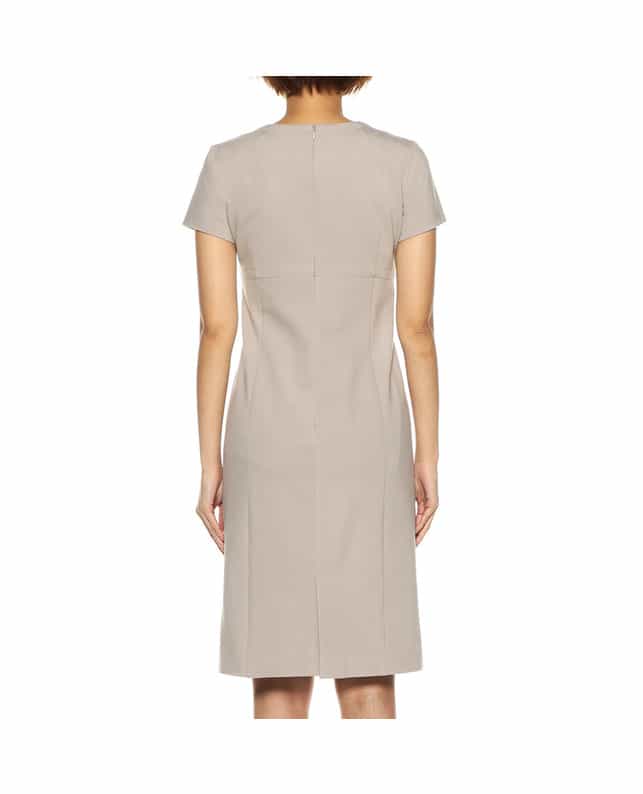 BARNEYS NEW YORK セットアップポンチタイトドレス GRAY BEIGE
