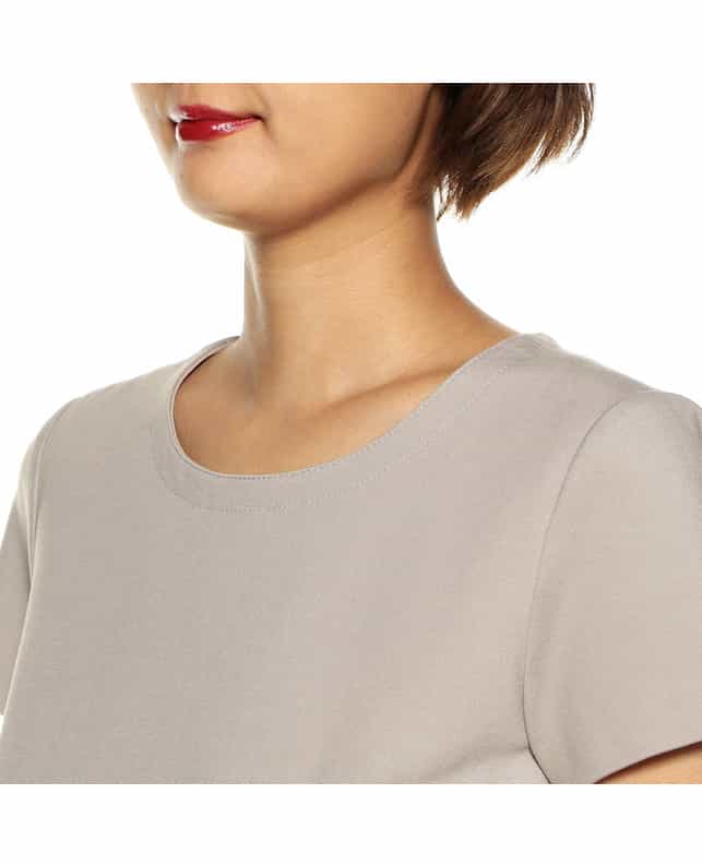 BARNEYS NEW YORK セットアップポンチタイトドレス GRAY BEIGE