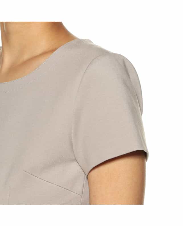 BARNEYS NEW YORK セットアップポンチタイトドレス GRAY BEIGE