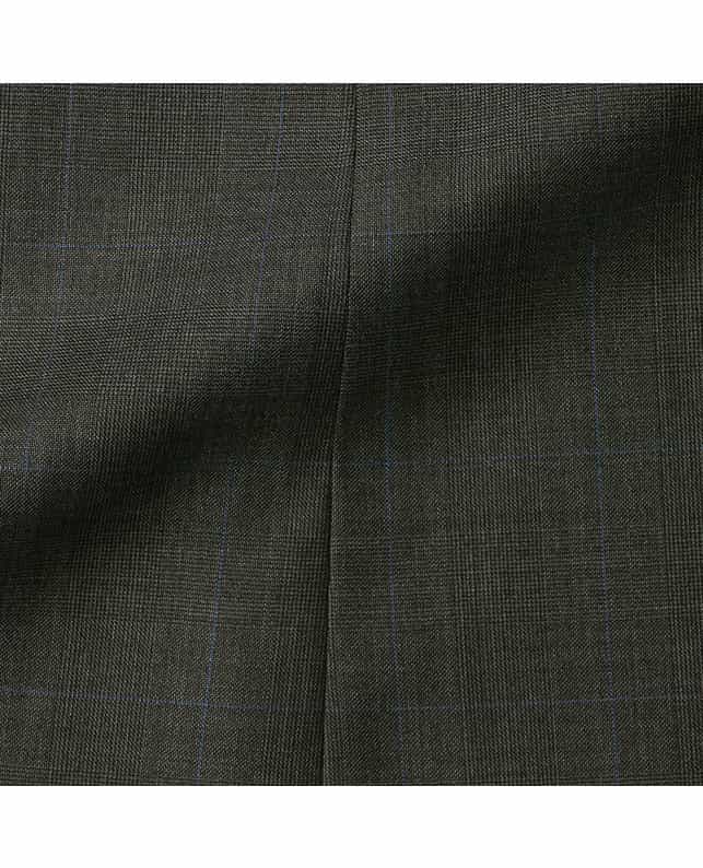 BARNEYS NEW YORK セットアップチェック柄Aラインスカート DARK GRAY