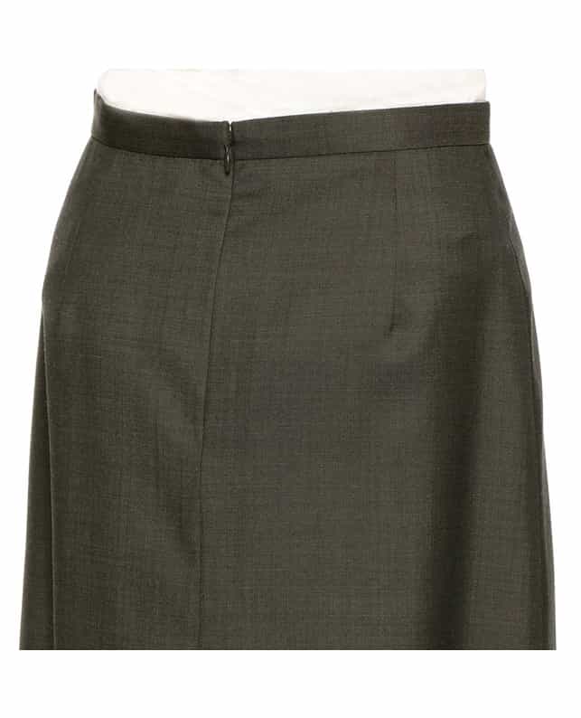 BARNEYS NEW YORK セットアップウールAラインスカート BROWN