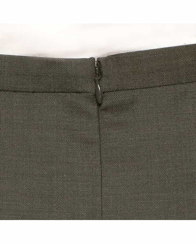 BARNEYS NEW YORK セットアップウールAラインスカート BROWN