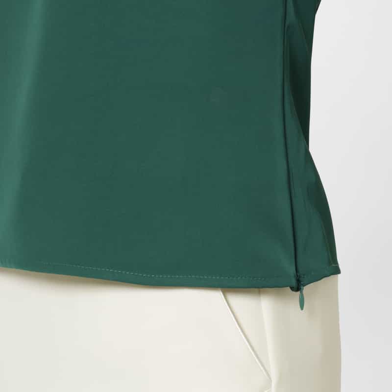 BARNEYS NEW YORK 異素材コンビネーション レースブラウス GREEN