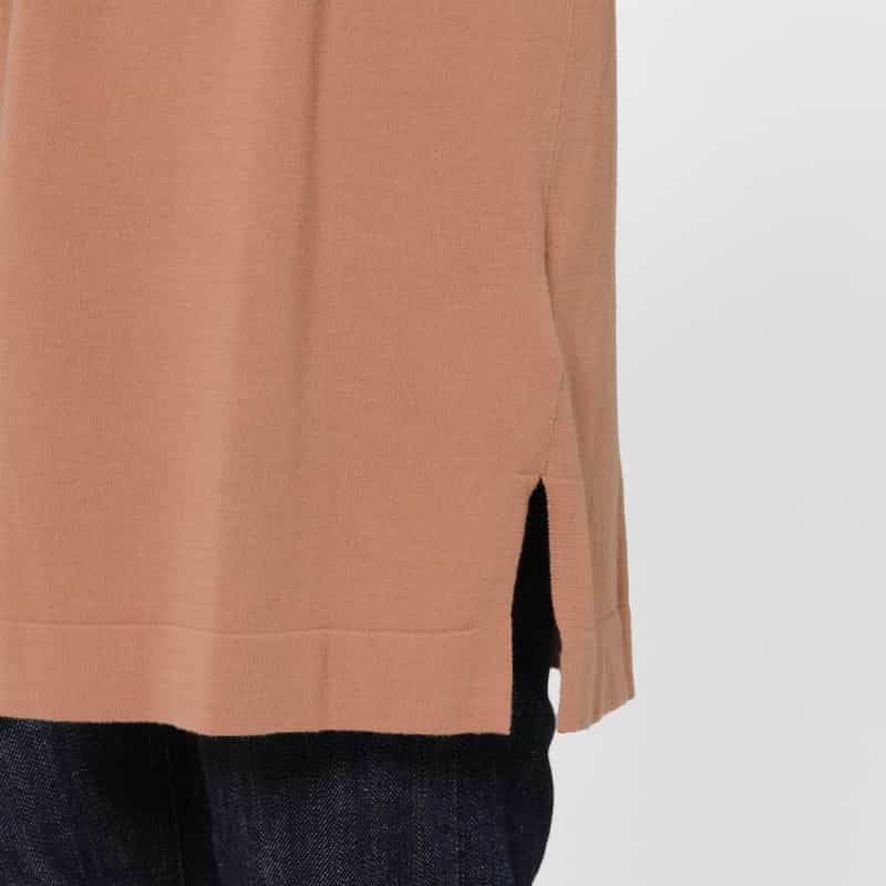 BARNEYS NEW YORK コットン素材 ロングニットトッパーカーディガン BROWN