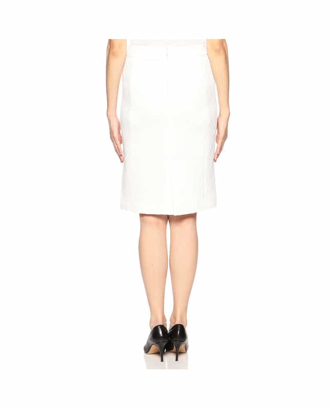 BARNEYS NEW YORK セットアップツイードタイトスカート WHITE