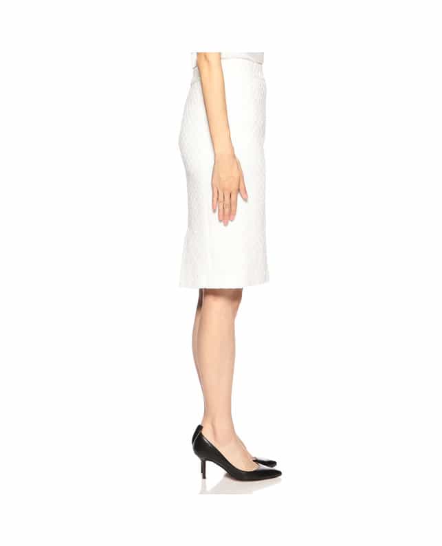 BARNEYS NEW YORK セットアップツイードタイトスカート WHITE