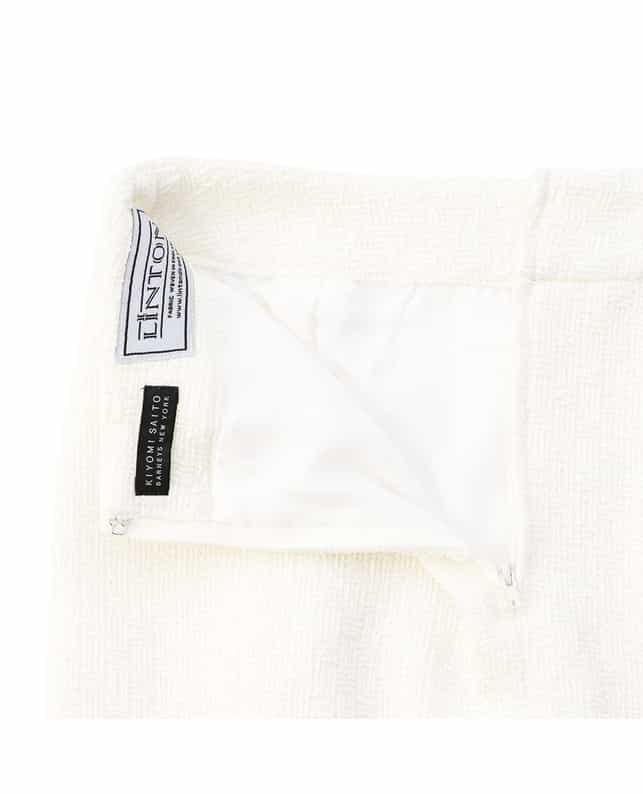 BARNEYS NEW YORK セットアップツイードタイトスカート WHITE