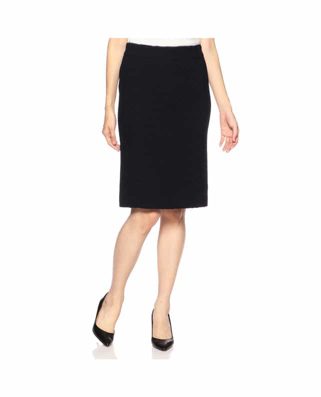 BARNEYS NEW YORK セットアップツイードタイトスカート DARK NAVY