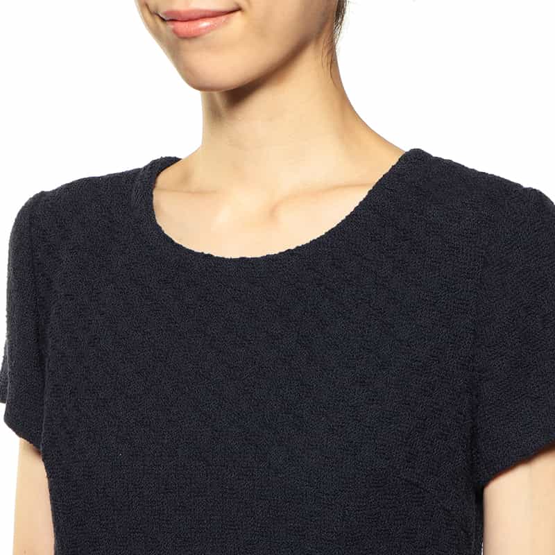 BARNEYS NEW YORK セットアップツィードドレス NAVY